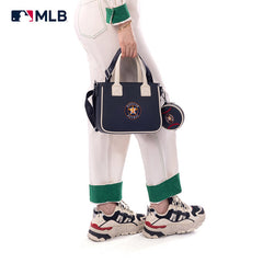 MLB Houston Astros Team Tote/Crossbody with Baseball Coin Pouch