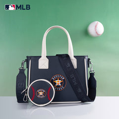 MLB Houston Astros Team Tote/Crossbody with Baseball Coin Pouch