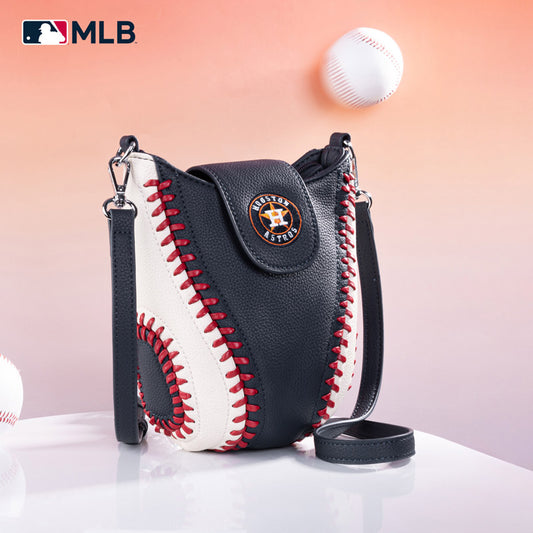 MLB Houston Astros Leather Crossbody Bag