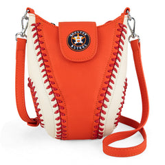 MLB Houston Astros Leather Crossbody Bag