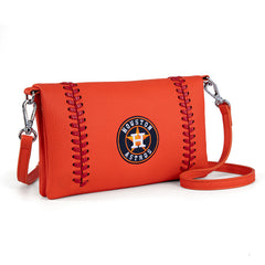 MLB Houston Astros Leather Leather Crossbody Purse