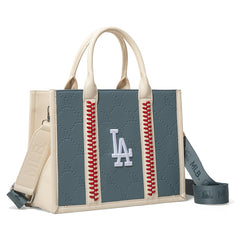 MLB Los Angeles Dodgers Leather Stitched Crossbody Bag-Jean