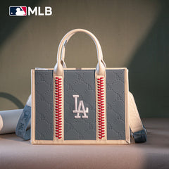 MLB Los Angeles Dodgers Leather Stitched Crossbody Bag-Jean