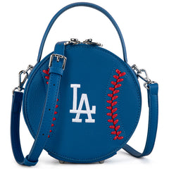 MLB Los Angeles Dodgers Leather Circle Crossbody Bag