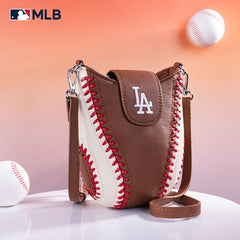 MLB Los Angeles Dodgers Leather Crossbody Bag