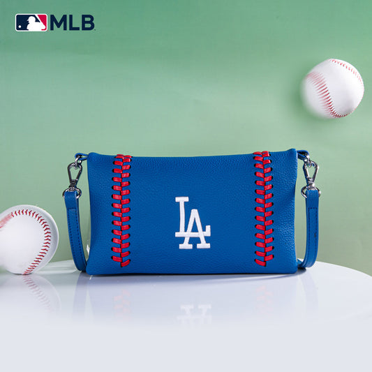 MLB Los Angeles Dodgers Leather Crossbody Purse