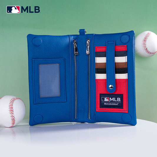 MLB Los Angeles Dodgers Leather Crossbody Purse