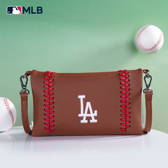 MLB Los Angeles Dodgers Leather Crossbody Purse