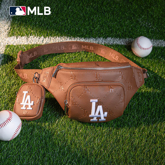 MLB Los Angeles Dodgers Fanny Pack/Chest Bag/Belt Bag-Brown