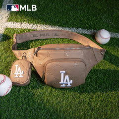 MLB Los Angeles Dodgers Fanny Pack/Chest Bag/Belt Bag-Camel