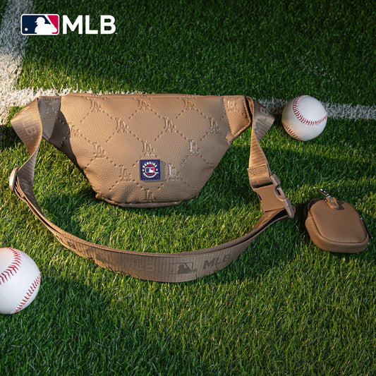 MLB Los Angeles Dodgers Fanny Pack/Chest Bag/Belt Bag-Camel