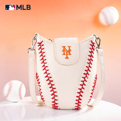 MLB New York Mets Leather Crossbody Bag