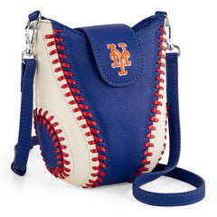 MLB New York Mets Leather Crossbody Bag