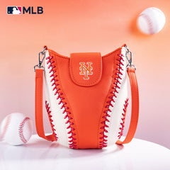 MLB New York Mets Leather Crossbody Bag