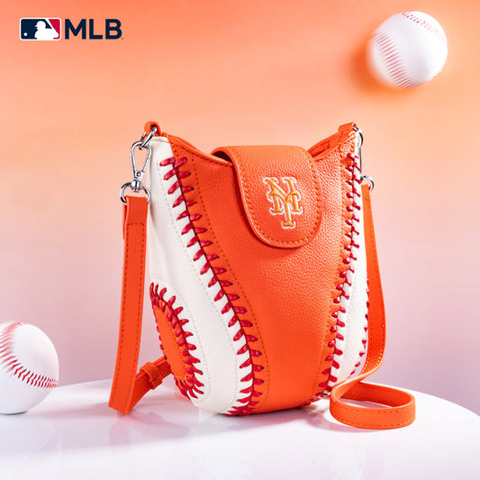 MLB New York Mets Leather Crossbody Bag