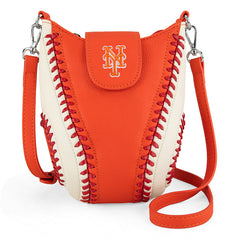 MLB New York Mets Leather Crossbody Bag