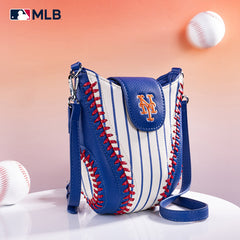 MLB New York Mets Leather Crossbody Bag