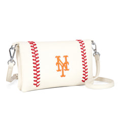 MLB New York Mets Leather Crossbody Purse