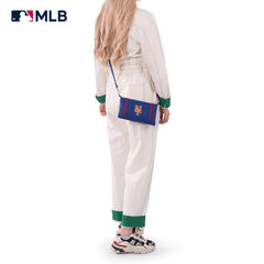 MLB New York Mets Leather Crossbody Purse