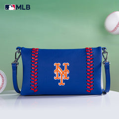 MLB New York Mets Leather Crossbody Purse