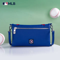 MLB New York Mets Leather Crossbody Purse