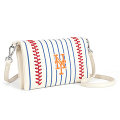 MLB New York Mets Leather Crossbody Purse