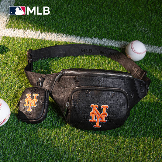 MLB New York Mets Fanny Pack/Chest Bag/Belt Bag-Black