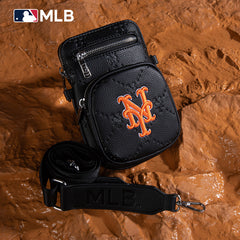 MLB New York Mets Crossbody Bag-Black