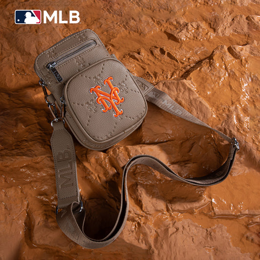 MLB New York Mets Crossbody Bag-Camel