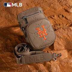 MLB New York Mets Crossbody Bag-Camel