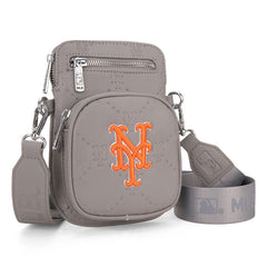 MLB New York Mets Crossbody Bag- grey