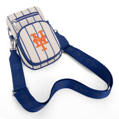 MLB New York Mets Crossbody Bag-Stripe