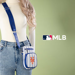 MLB New York Mets Crossbody Bag-Stripe