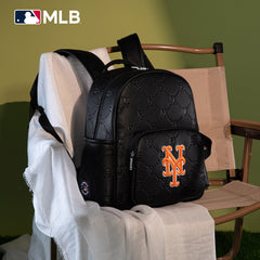 MLB New York Mets Sports Baseball Backpack-Black