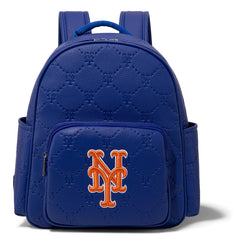 MLB New York Mets Sports Baseball Backpack-Blue