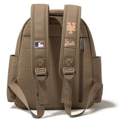 MLB New York Mets Sports Baseball Backpack-Camel