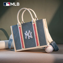 MLB New York Yankees Leather Stitched Crossbody Bag-Jean