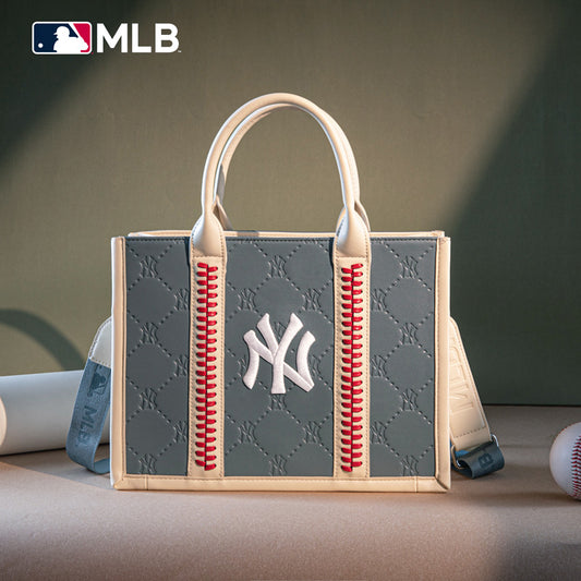 MLB New York Yankees Leather Stitched Crossbody Bag-Jean