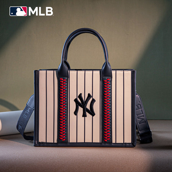 MLB New York Yankees Team Whipstitch Tote/Crossbody-Stripe - Main Image