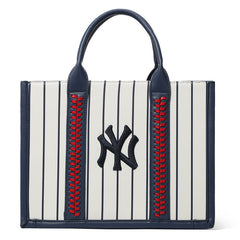 MLB New York Yankees Leather Stitched Crossbody Bag-Stripe