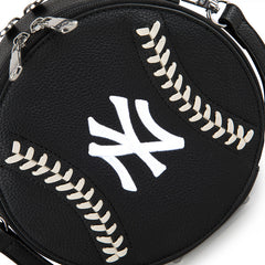 MLB New York Yankees Leather Circle Crossbody Bag