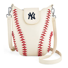 MLB New York Yankees Leather Crossbody Bag