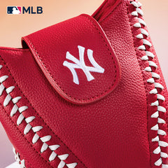 MLB New York Yankees Leather Crossbody Bag