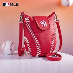 MLB New York Yankees Leather Crossbody Bag