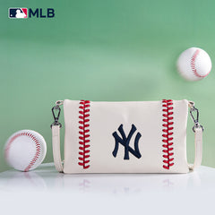 MLB New York Yankees Leather Crossbody Purse