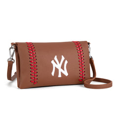 MLB New York Yankees Leather Crossbody Purse