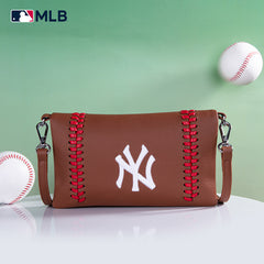 MLB New York Yankees Leather Crossbody Purse