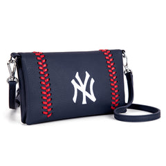 MLB New York Yankees Leather Crossbody Purse