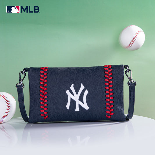 MLB New York Yankees Leather Crossbody Purse