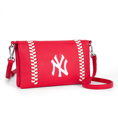 MLB New York Yankees Leather Crossbody Purse